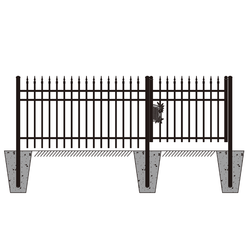 Value Industrial Fence Kit: 284 ft., 40 Panels + Gate, 7'x4'
