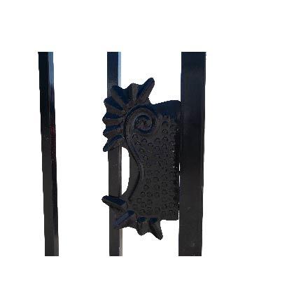 Value Industrial 14 ft. Wrought Iron Gate, Flower Design, 300 lbs