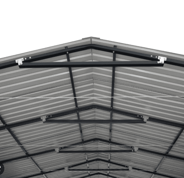 Value Industrial Steel Single Carport 11'x19'