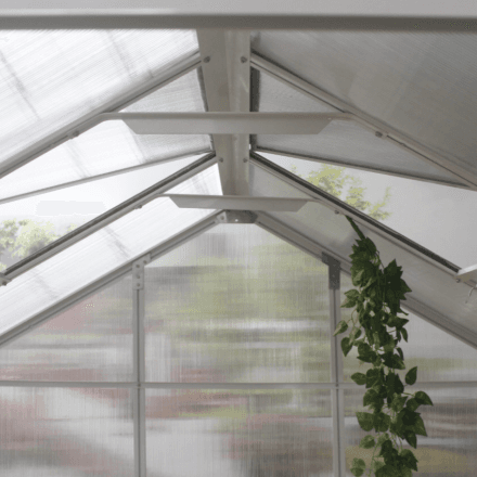 Value Industrial 6'x6'x7' Walk-in Garden Greenhouse - poly-carbonate panels - aluminium frame