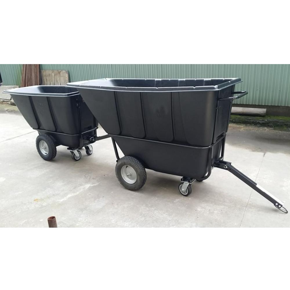 Value Industrial Heavy Duty Towable Tilt Trucks - 2100lbs capacity - 1 Cubic Yard Size