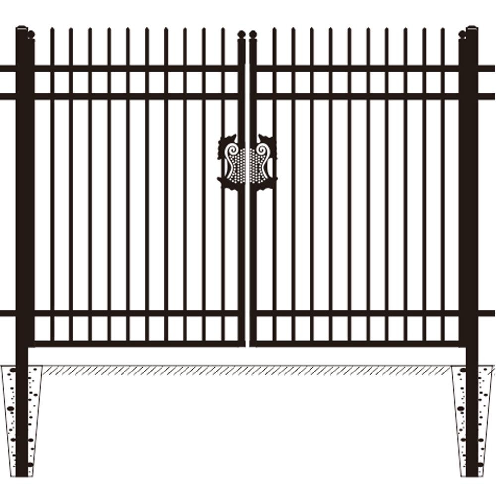 Value Industrial Fence Kit: 168 ft., 8'x6', 20 Panels + Gate