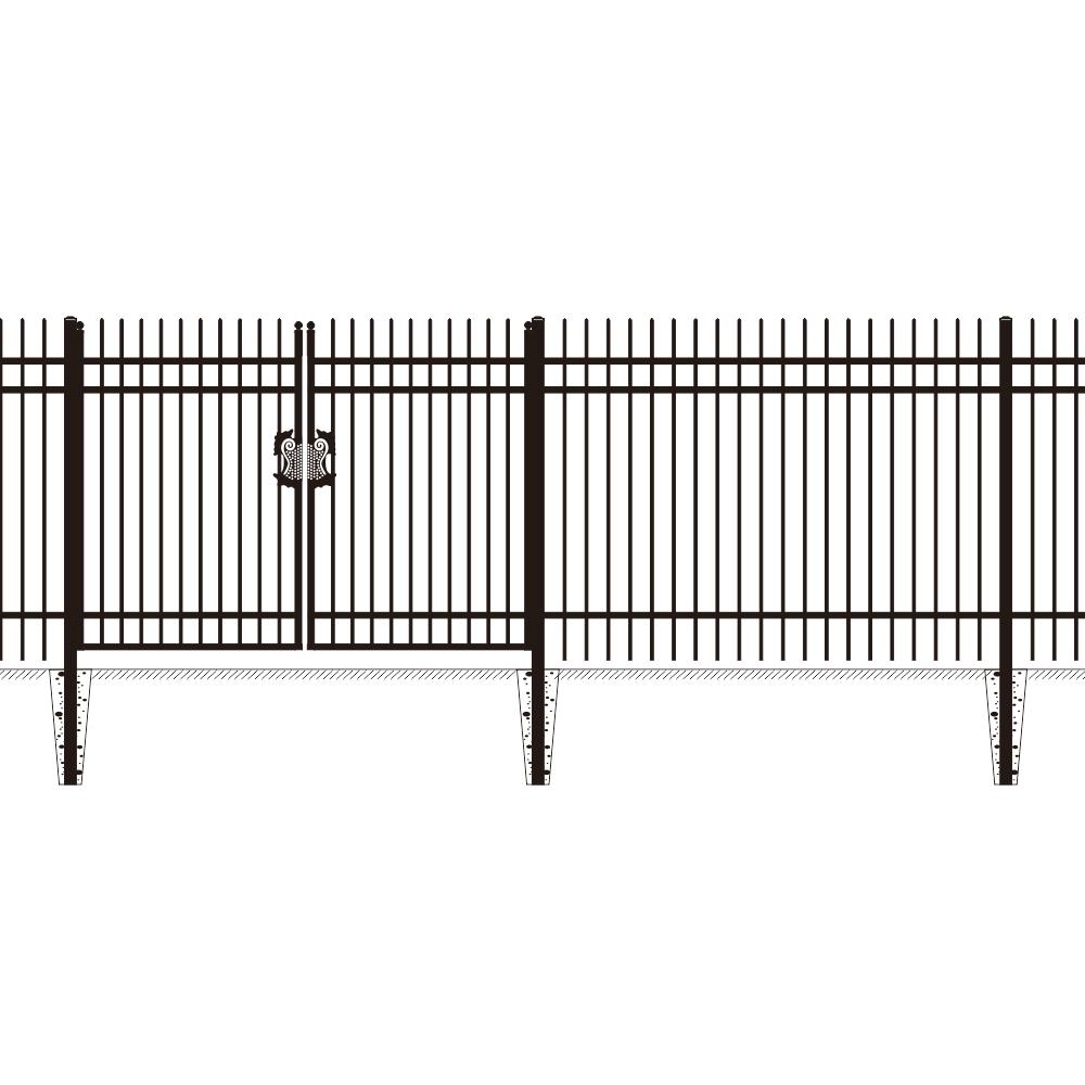 Value Industrial Fence Kit: 168 ft., 8'x6', 20 Panels + Gate