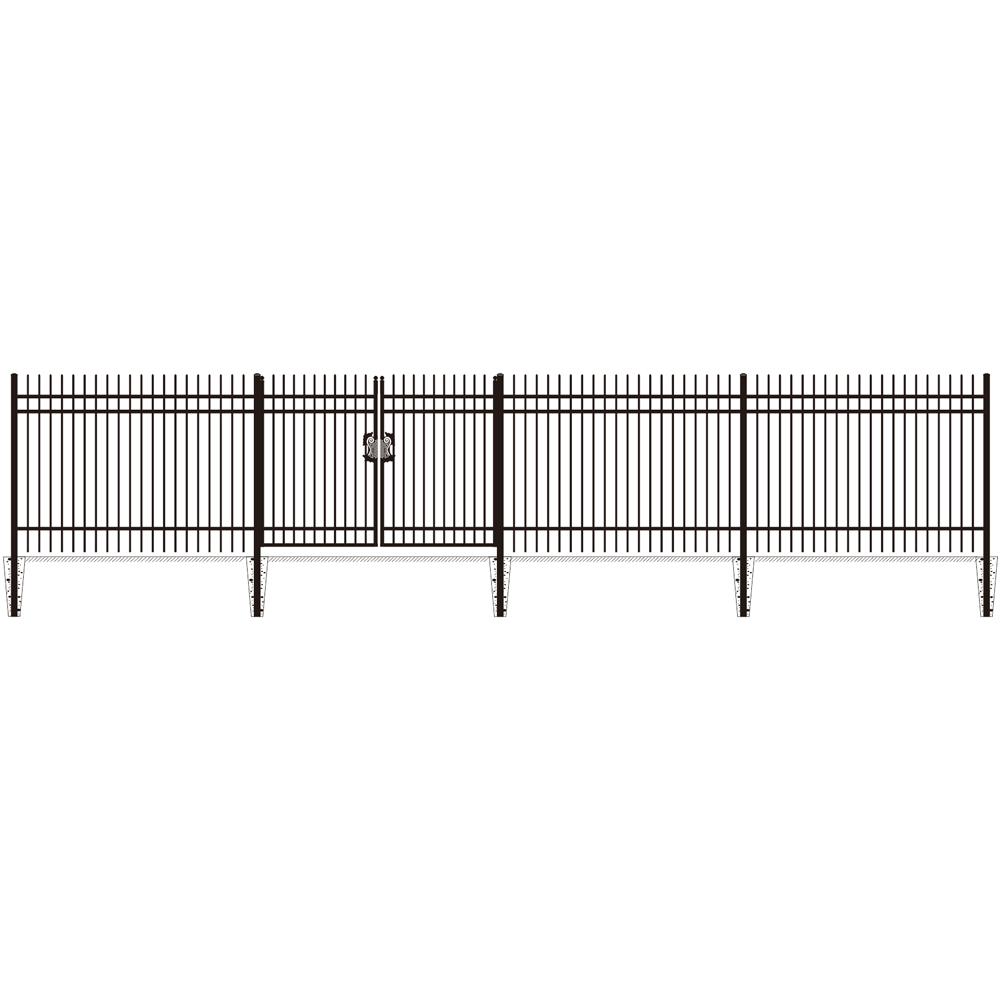 Value Industrial Fence Kit: 168 ft., 8'x6', 20 Panels + Gate
