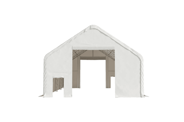 Value Industrial Double Trussed Storage Shelter - 30' wide x 40' length x 22' height