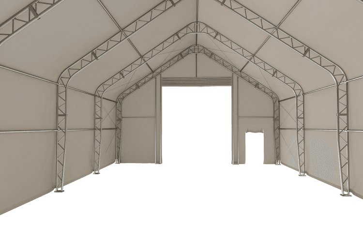 Value Industrial Double Trussed Storage Shelter - 30' wide x 40' length x 22' height