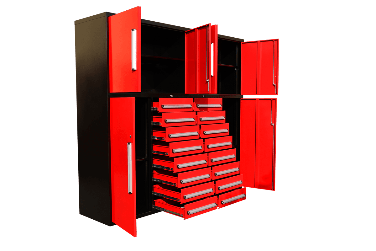 Value Industrial 7FT-16D Workbench Cabinet