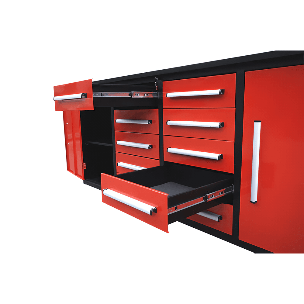 Value Industrial 7FT-10D Workbench Cabinets - 7 foot wide - 10 drawers