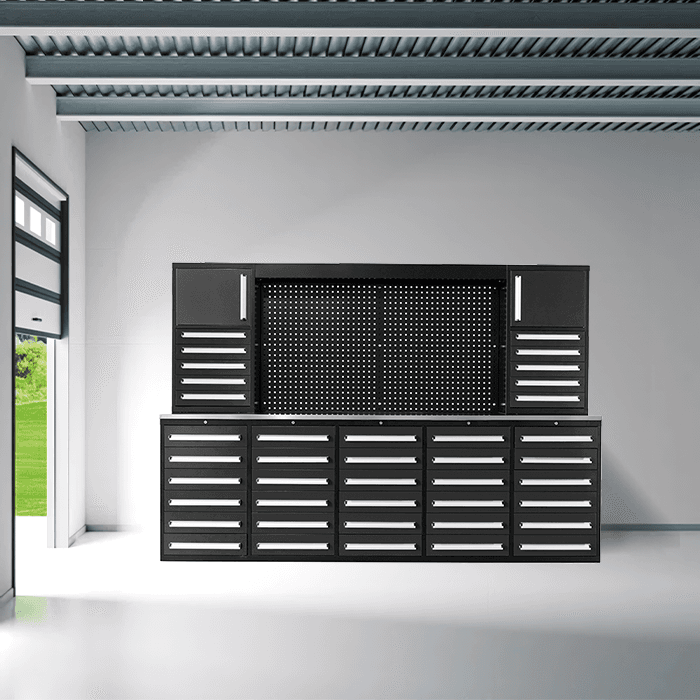 Value Industrial 10FT 40D-2 Workbench Cabinet - 10 foot wide - 40 drawers