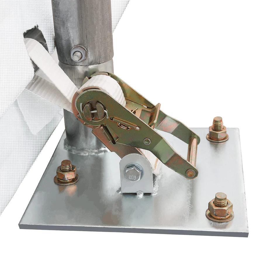 Value Industrial 20'x30'x10' High Tunnel Greenhouse - 180g PE mesh - roll up side windows