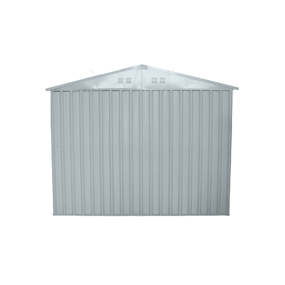 Value Industrial 8'x11' Galvanized Metal Shed - 29 gauge steel walls - resistant snow load and wind load