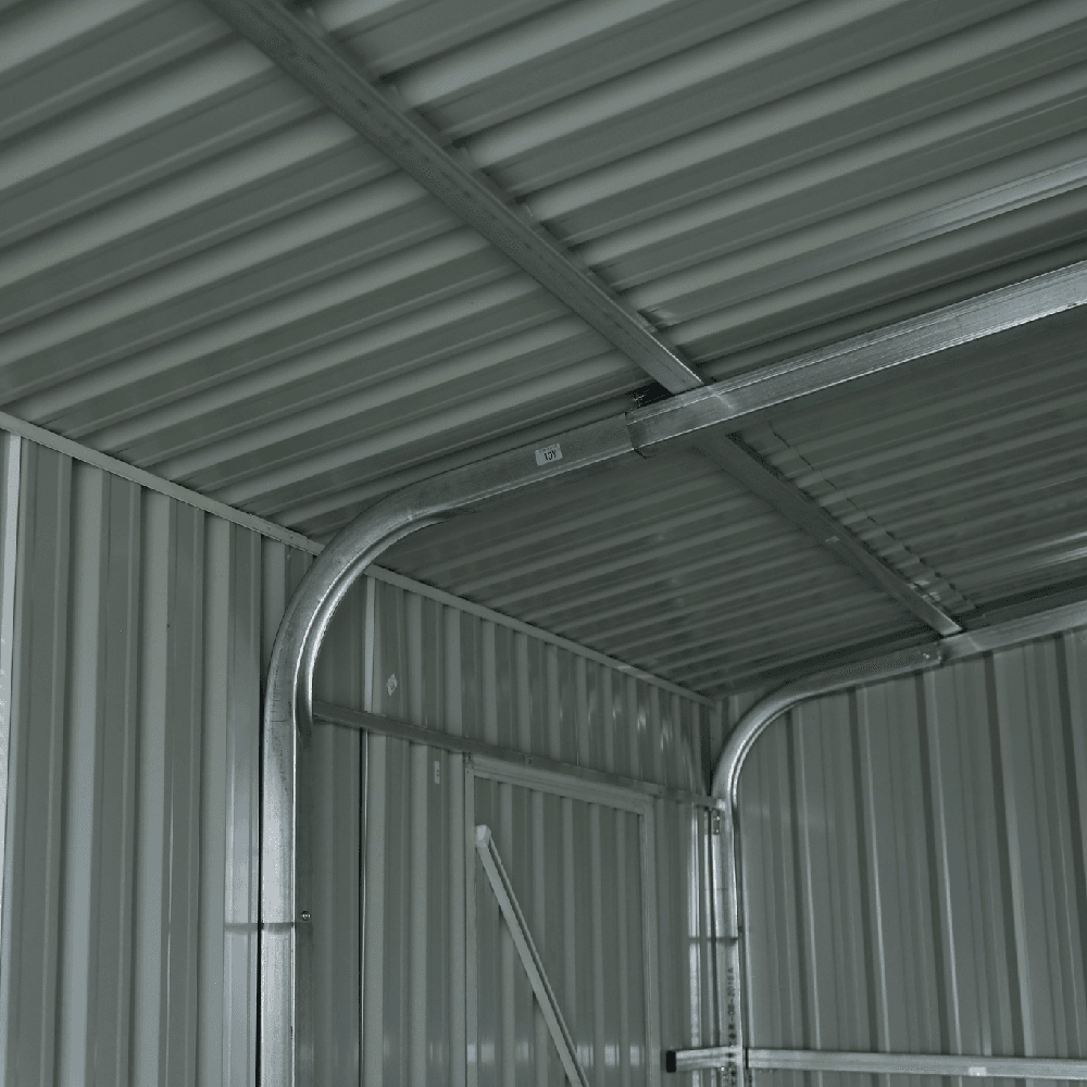 Value Industrial Heavy Duty 14'x19' Steel Car Garage - 27 gauge metal sheet - 75 mph wind resistance