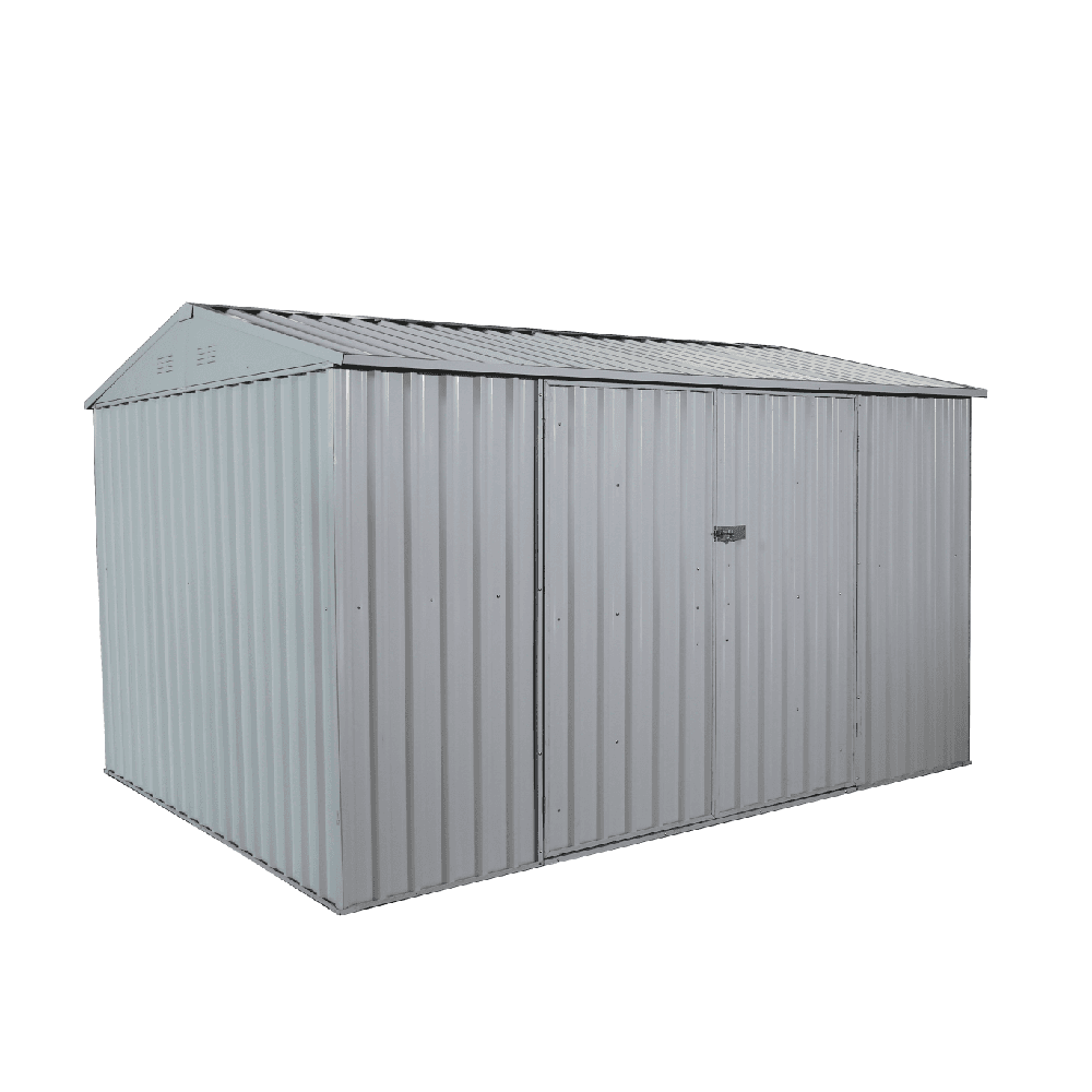 Value Industrial 8'x11' Galvanized Metal Shed - 29 gauge steel walls - resistant snow load and wind load