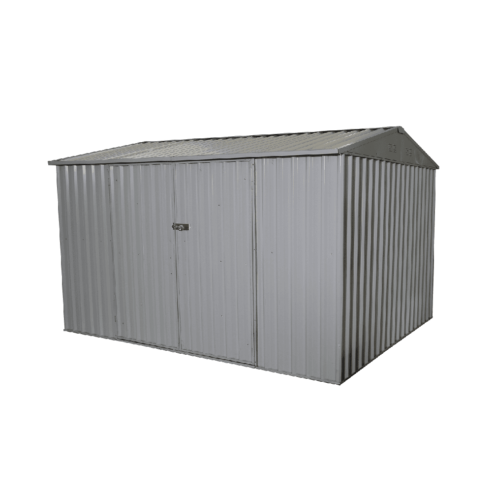 Value Industrial 8'x11' Galvanized Metal Shed - 29 gauge steel walls - resistant snow load and wind load