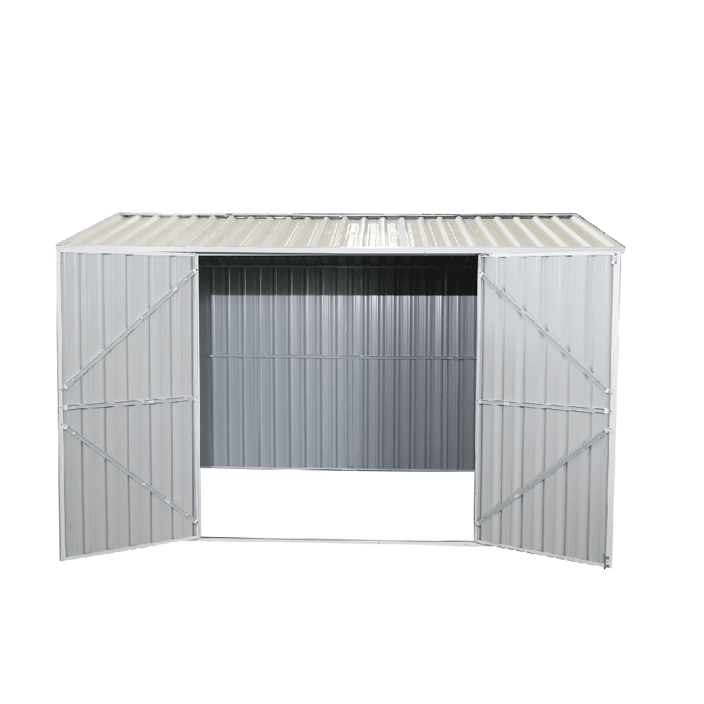 Value Industrial 8'x11' Galvanized Metal Shed - 29 gauge steel walls - resistant snow load and wind load