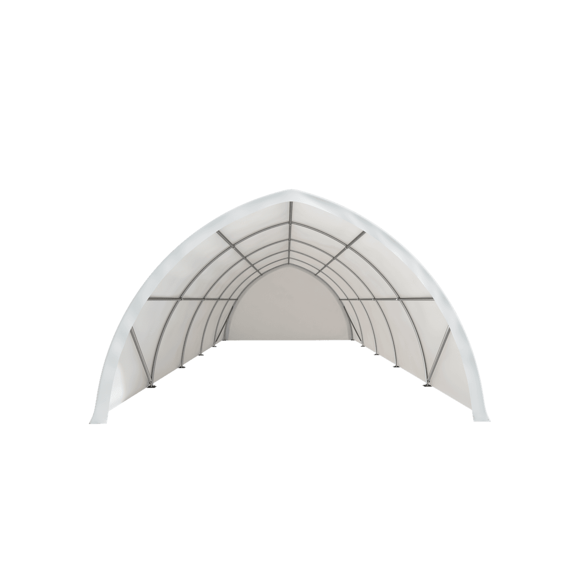 Value Industrial Heavy Duty Storage Peak Shelter - 20' wide x 30' length x 12' height