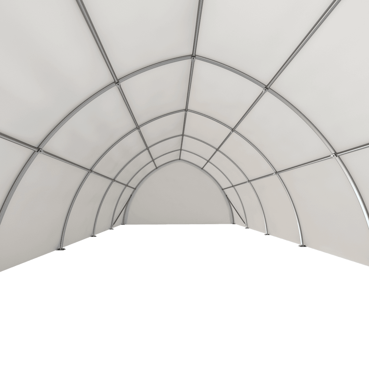 Value Industrial Heavy Duty Storage Peak Shelter - 20' wide x 30' length x 12' height