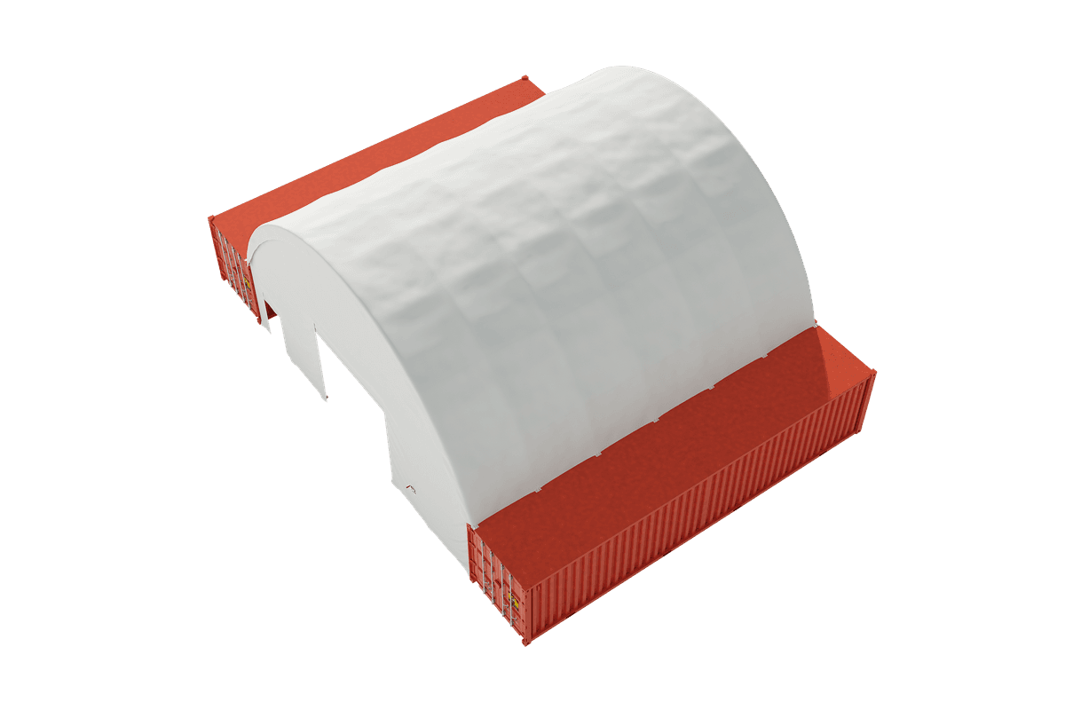 Value Industrial C4040 Container Shelter - 40'x40'x15'