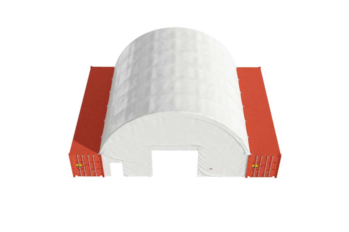 Value Industrial C4040 Container Shelter - 40'x40'x15'