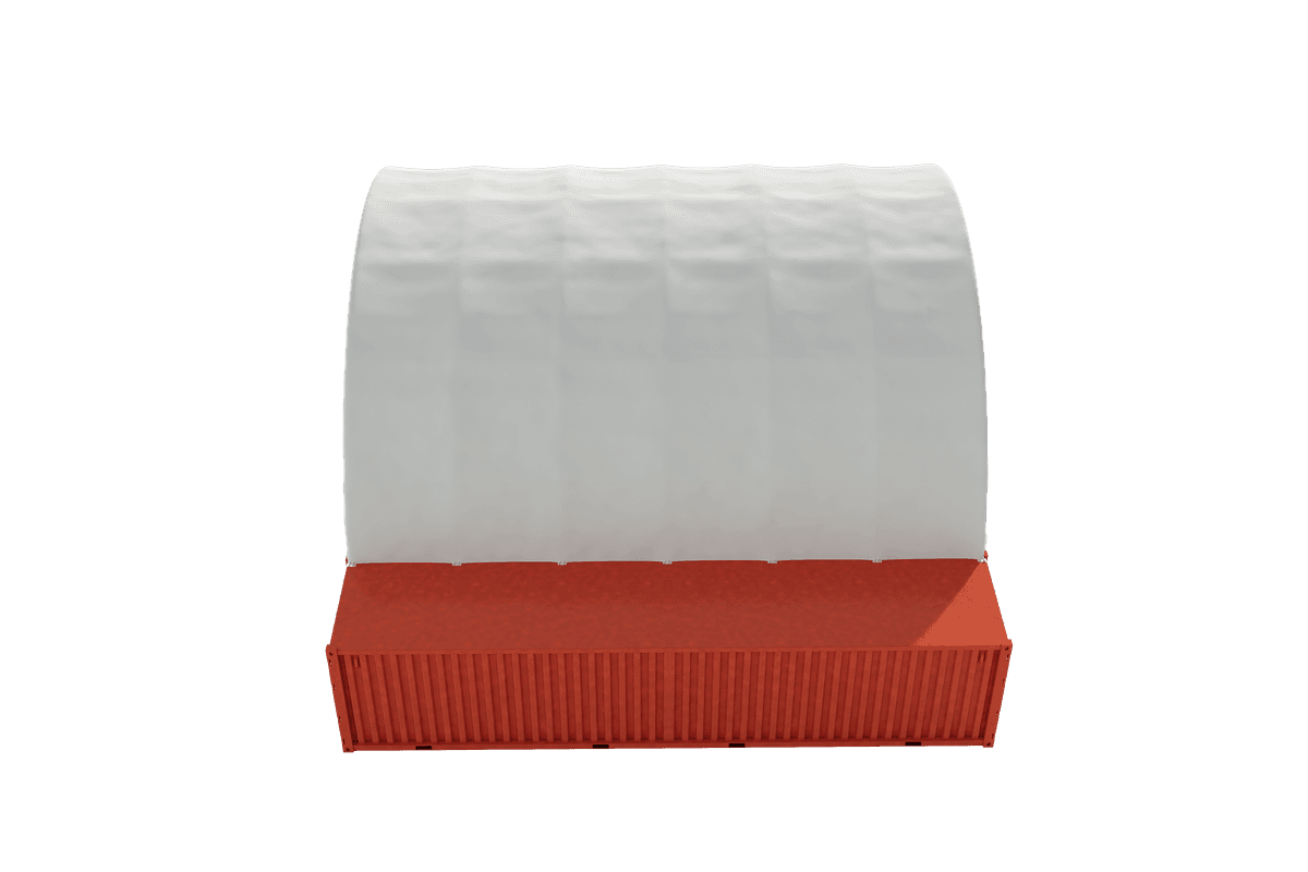 Value Industrial C4040 Container Shelter - 40'x40'x15'