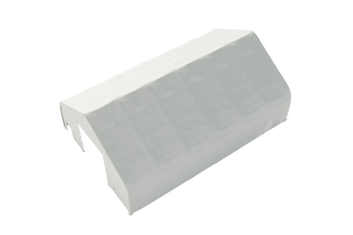 Value Industrial Double Trussed Storage Shelter - 40' wide x 60' length x 24' height