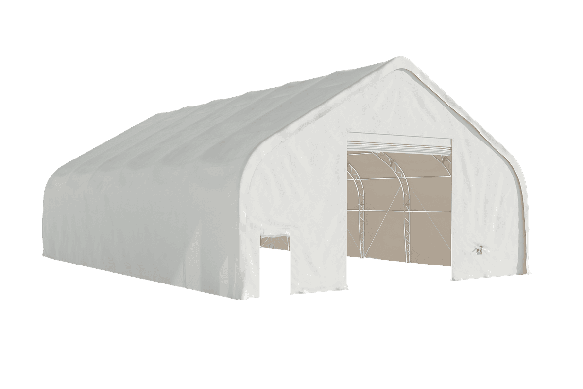 Value Industrial Double Trussed Storage Shelter - 40' wide x 60' length x 24' height