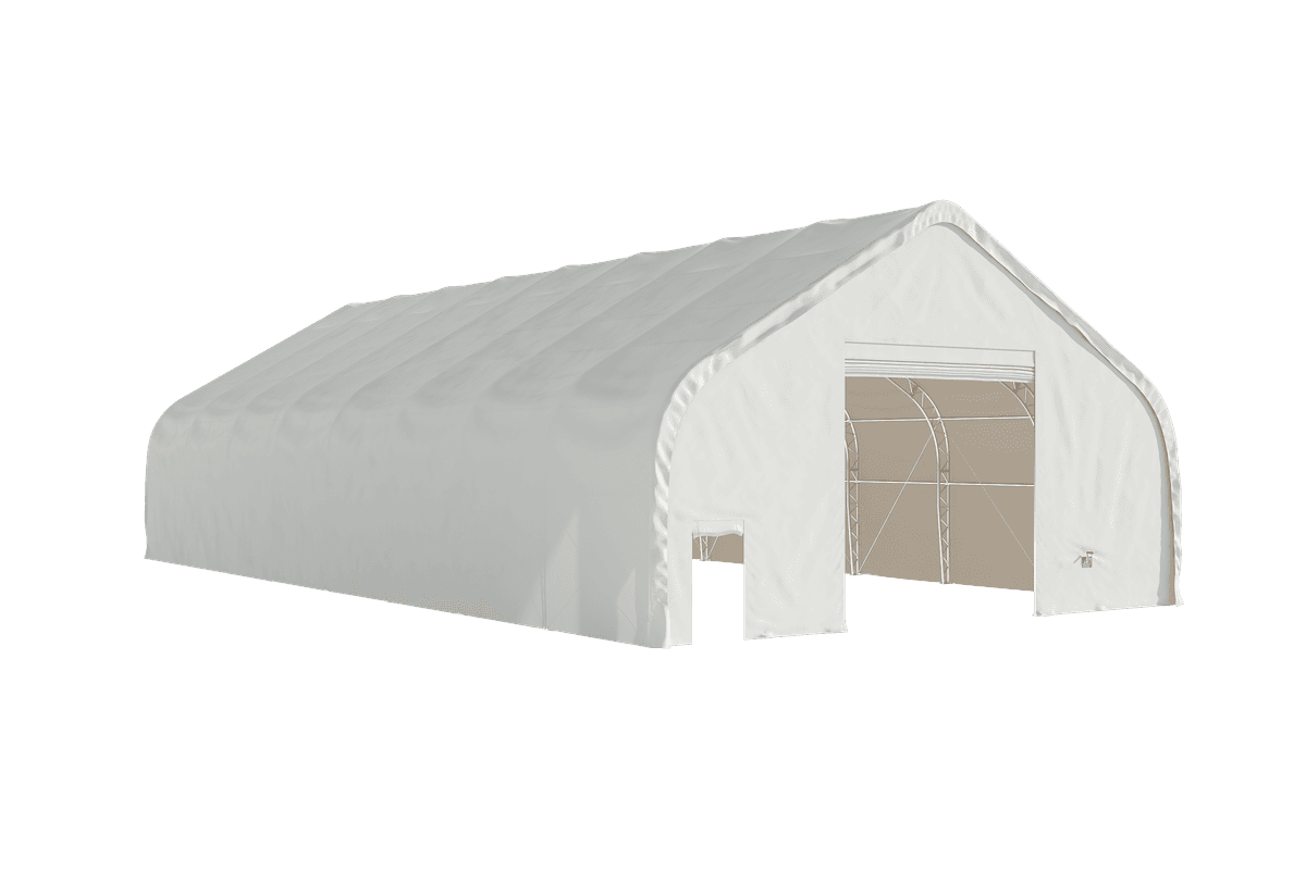 Value Industrial Double Trussed Storage Shelter - 40' wide x 80' length x 24' height