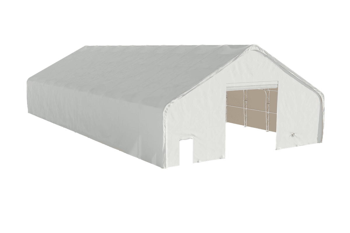 Value Industrial Double Trussed Storage Shelter - 50' wide x 100' length x 26' height