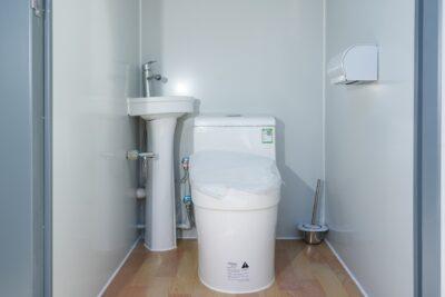 Value Industrial Portable Double Toilet - simple elegant design - external sceptic & power