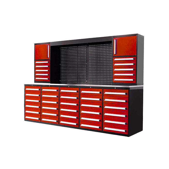 Value Industrial 10FT 40D-2 Workbench Cabinet - 10 foot wide - 40 drawers