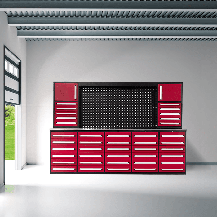 Value Industrial 10FT 40D-2 Workbench Cabinet - 10 foot wide - 40 drawers