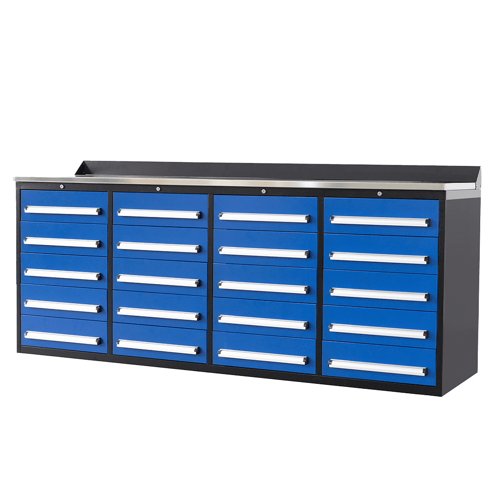 Value Industrial 7FT-20D Workbench Cabinets - 7 foot wide - 20 drawer
