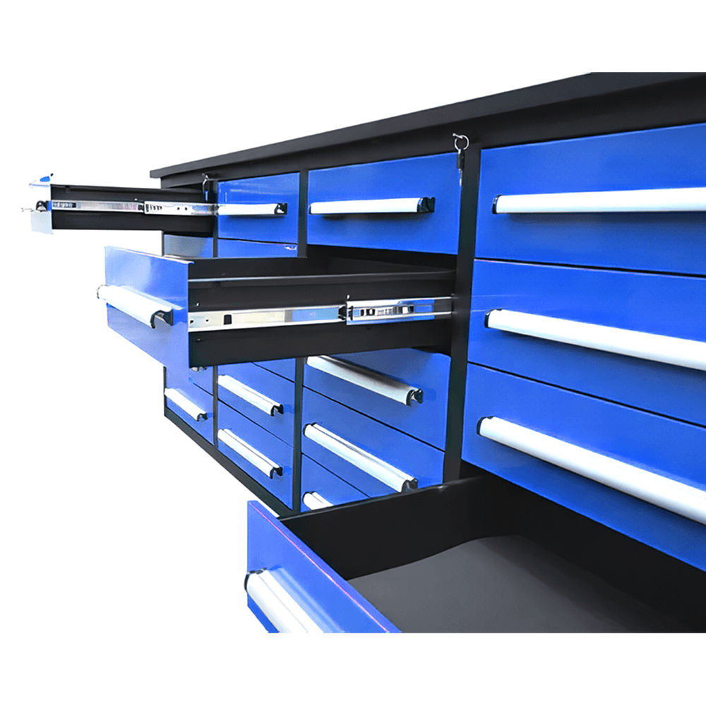 Value Industrial 7FT-20D Workbench Cabinets - 7 foot wide - 20 drawer