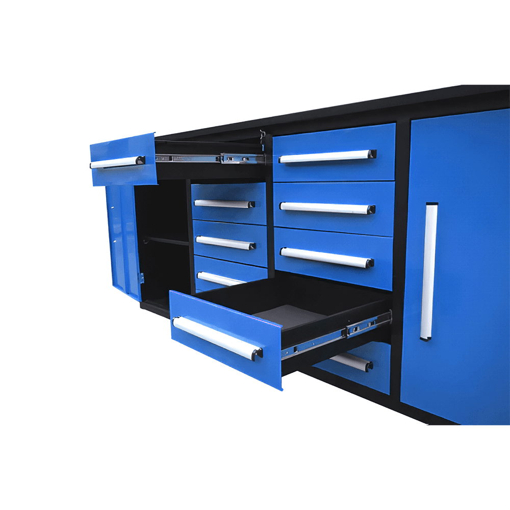 Value Industrial 7FT-10D Workbench Cabinets - 7 foot wide - 10 drawers