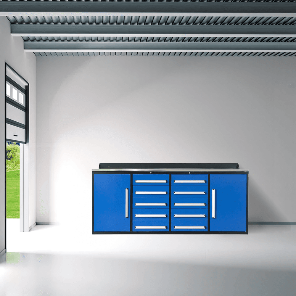 Value Industrial 7FT-10D Workbench Cabinets - 7 foot wide - 10 drawers