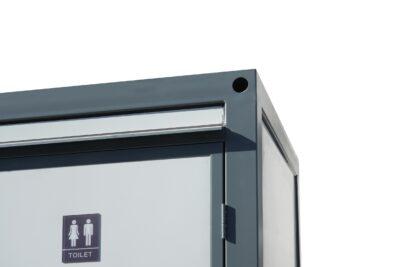 Value Industrial Portable Double Toilet - simple elegant design - external sceptic & power