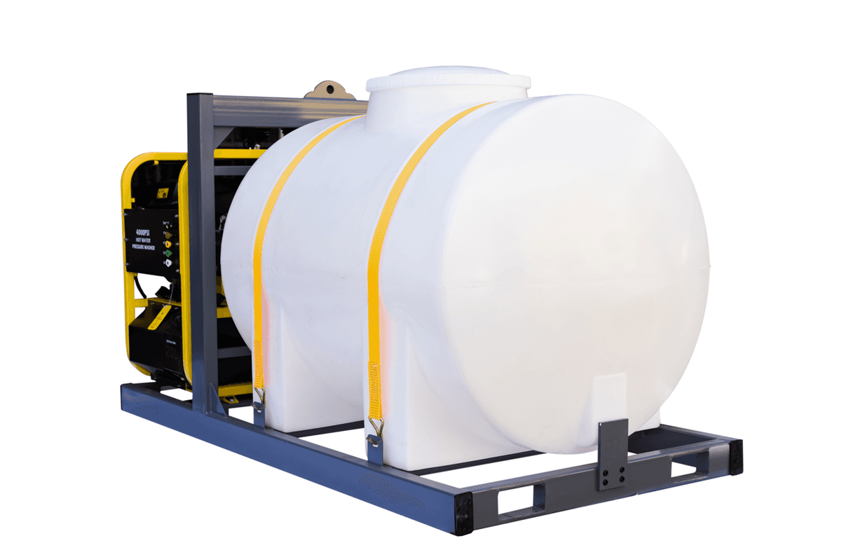 Value Industrial 4000 PSI Hot Water Pressure Washer, 14 HP Kohler, 245 Gal